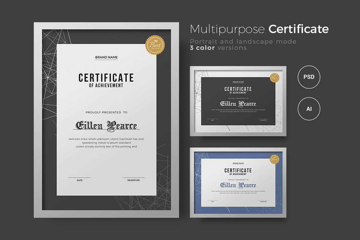 Certificate, a Stationery Template by Creatune (Photo 1 of 7)