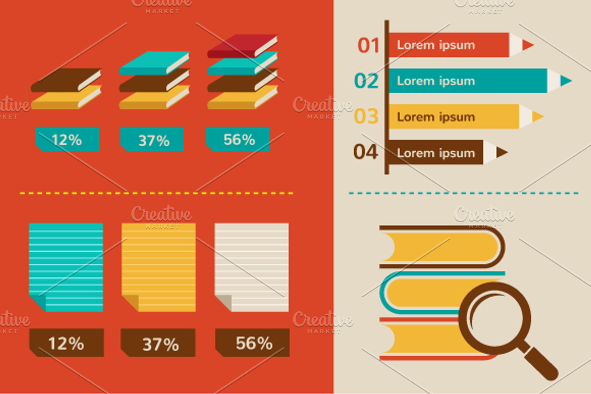 Back to school - infographics, an Education Illustration by Marish (Photo 2 of 5)