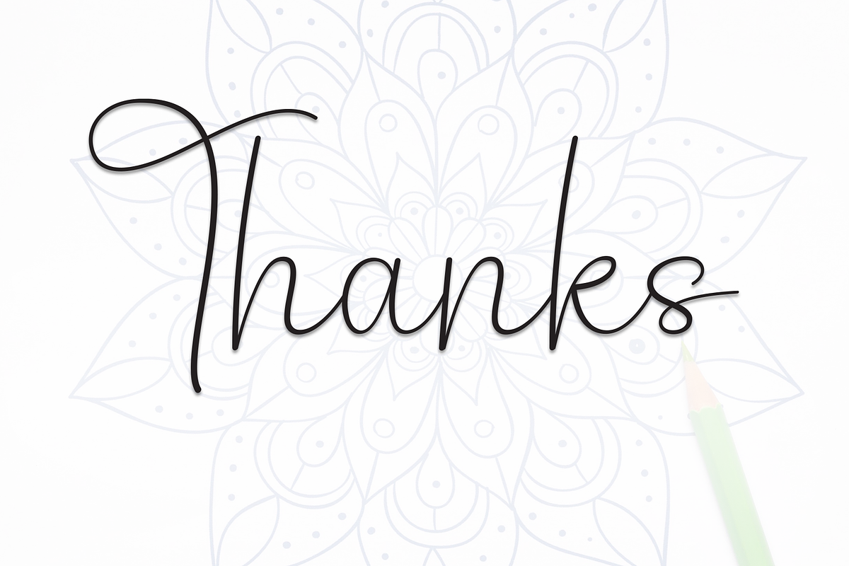 Mandala Handmade | Script Font, a Handwritten Font by Scratchones (Photo 9 of 9)