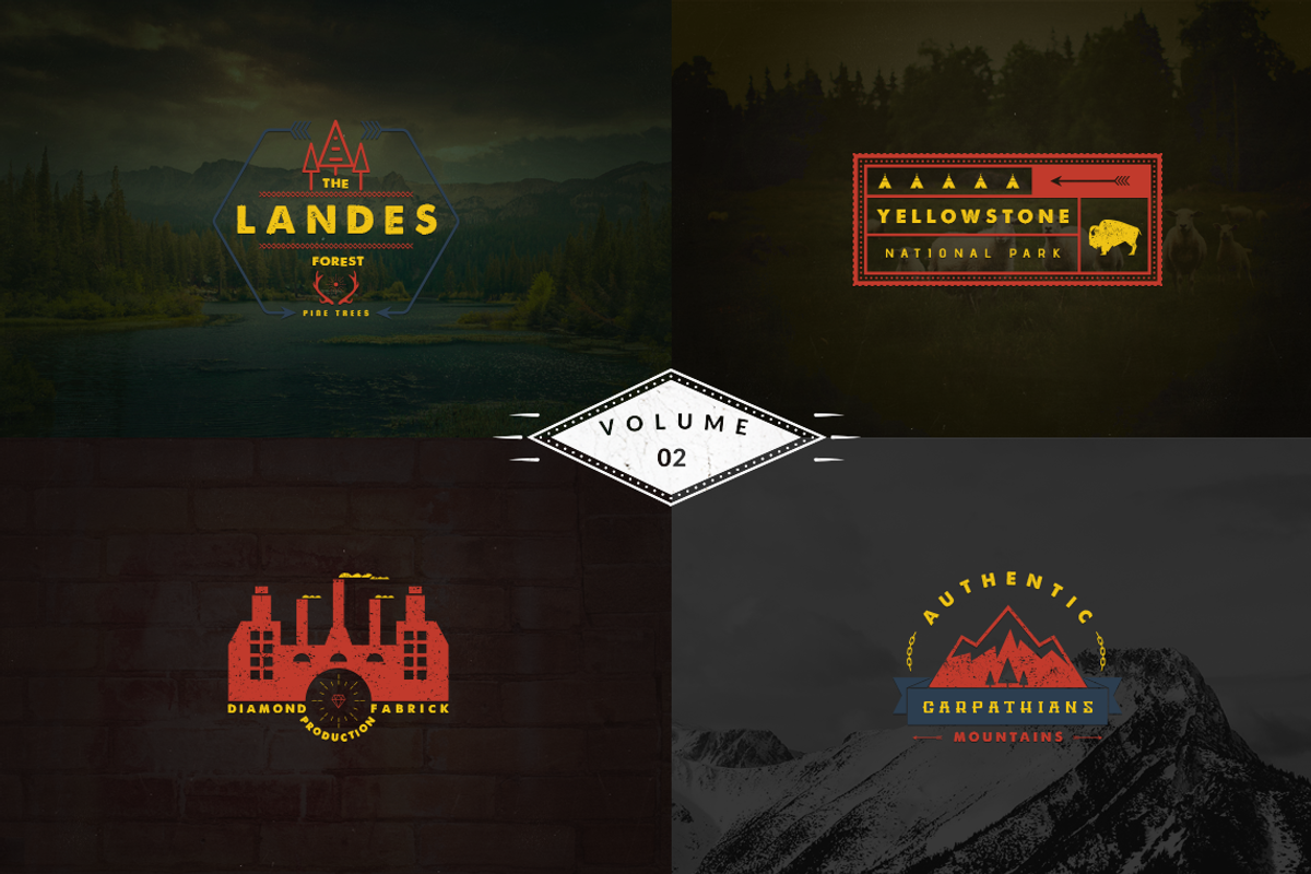 Vintage Logo Templates - vol 2, a Branding & Logo Template by Brazvan (Photo 1 of 5)