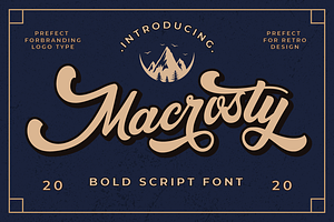 Macrosty - Bold Script Font