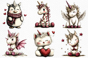 Whimsical Unicorn Day Animal Clipart, an Illustration by Craft Nest (Thumbnail 3 of 5)