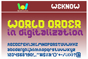 glitch font, a Font by weknow (Thumbnail 5 of 5)