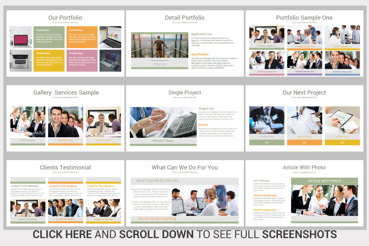 Multi Business PowerPoint Template, a Presentation Template by OceanArt (Photo 9 of 46)