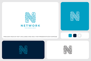 Network Letter N Logo Design, a Branding & Logo Template by yopie