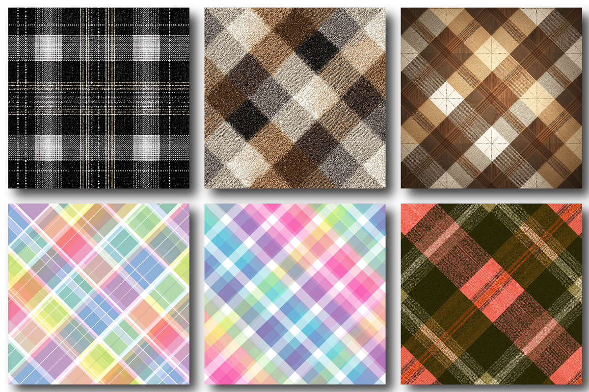 Plaid Asymmetric Design Pattern, an Illustration by DreamPrint404 (Photo 2 of 4)