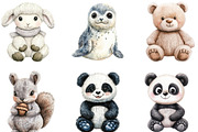 Knitted Plush Baby Animals Clipart, an Illustration by CraftArtStudio (Thumbnail 3 of 6)
