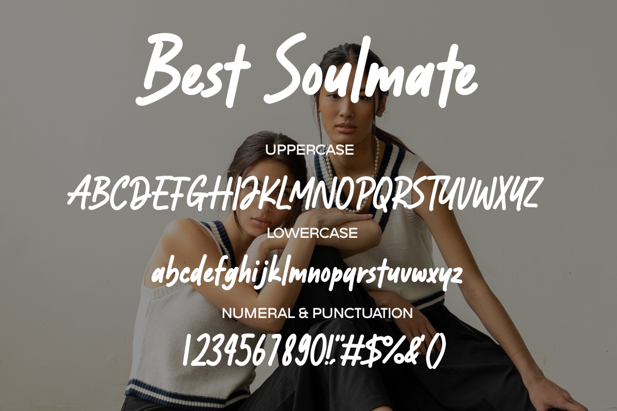 Best Soulmate – Handwritten Display, a Handwritten Font by Fikryal Studio (Photo 12 of 12)