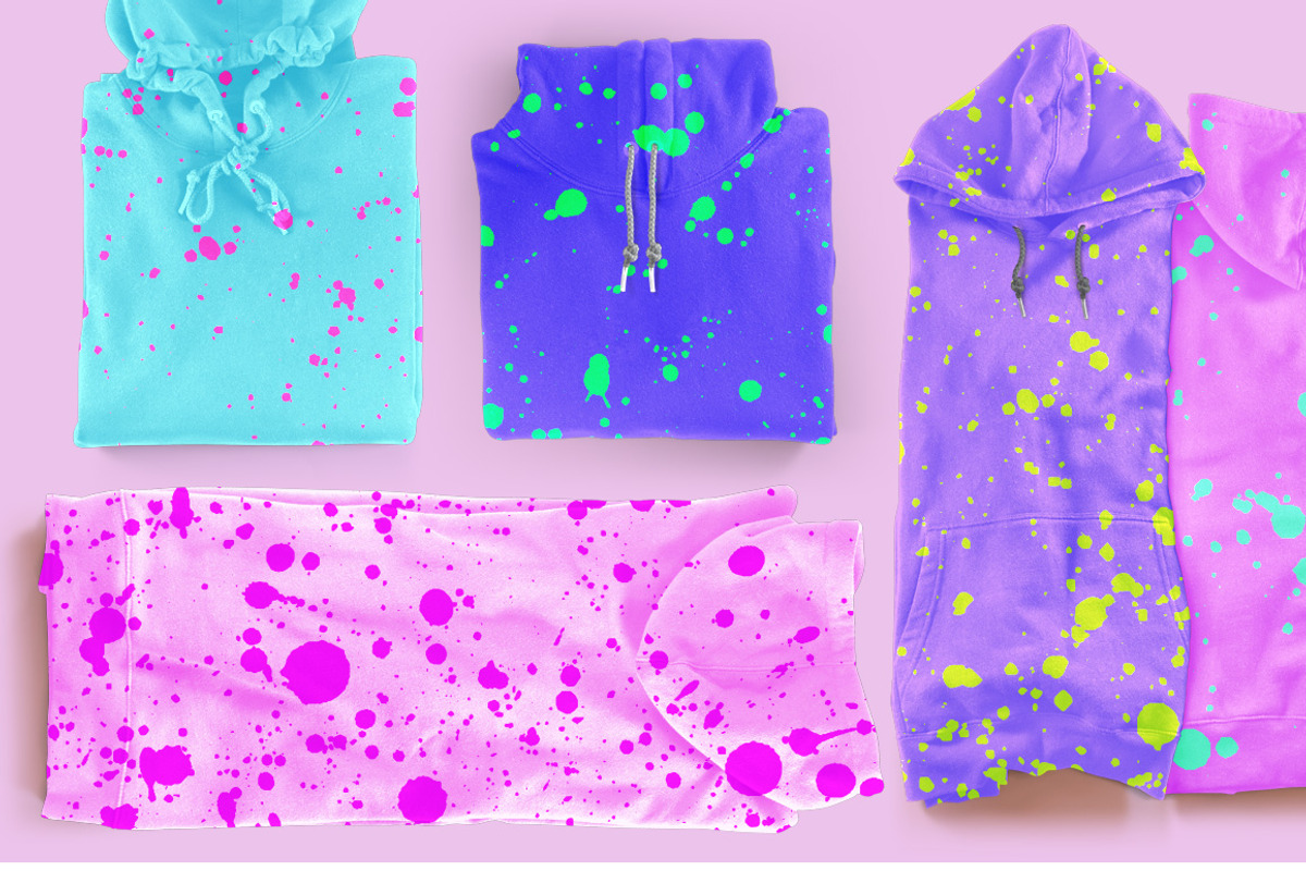 Splatter Spray Seamless Patterns, a Pattern Graphic by Pulpixel Design