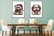 Whimsical Christmas Bear Clipart PNG, a Seasonal Illustration by Canvas Craft (Thumbnail 7 of 10)