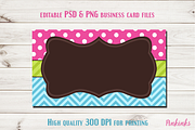 Pink Business Card Template, a Business Card Template by Pinkinks (Thumbnail 3 of 3)