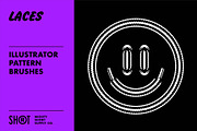 Laces Illustrator Pattern Brushes, a Brush Add-On by MightySHORT (Thumbnail 1 of 4)