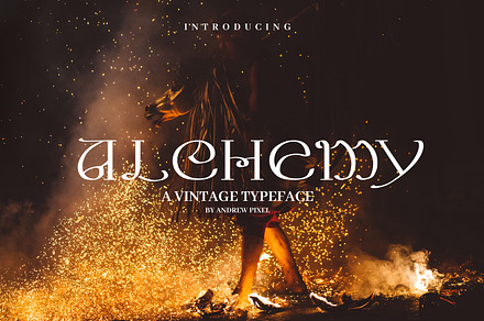 Alchemy - A Magical Typeface, a Serif Font by AndrewPixel