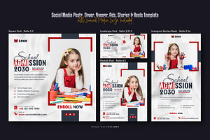 Back to School Banner Design, a Design Template by Creative_View