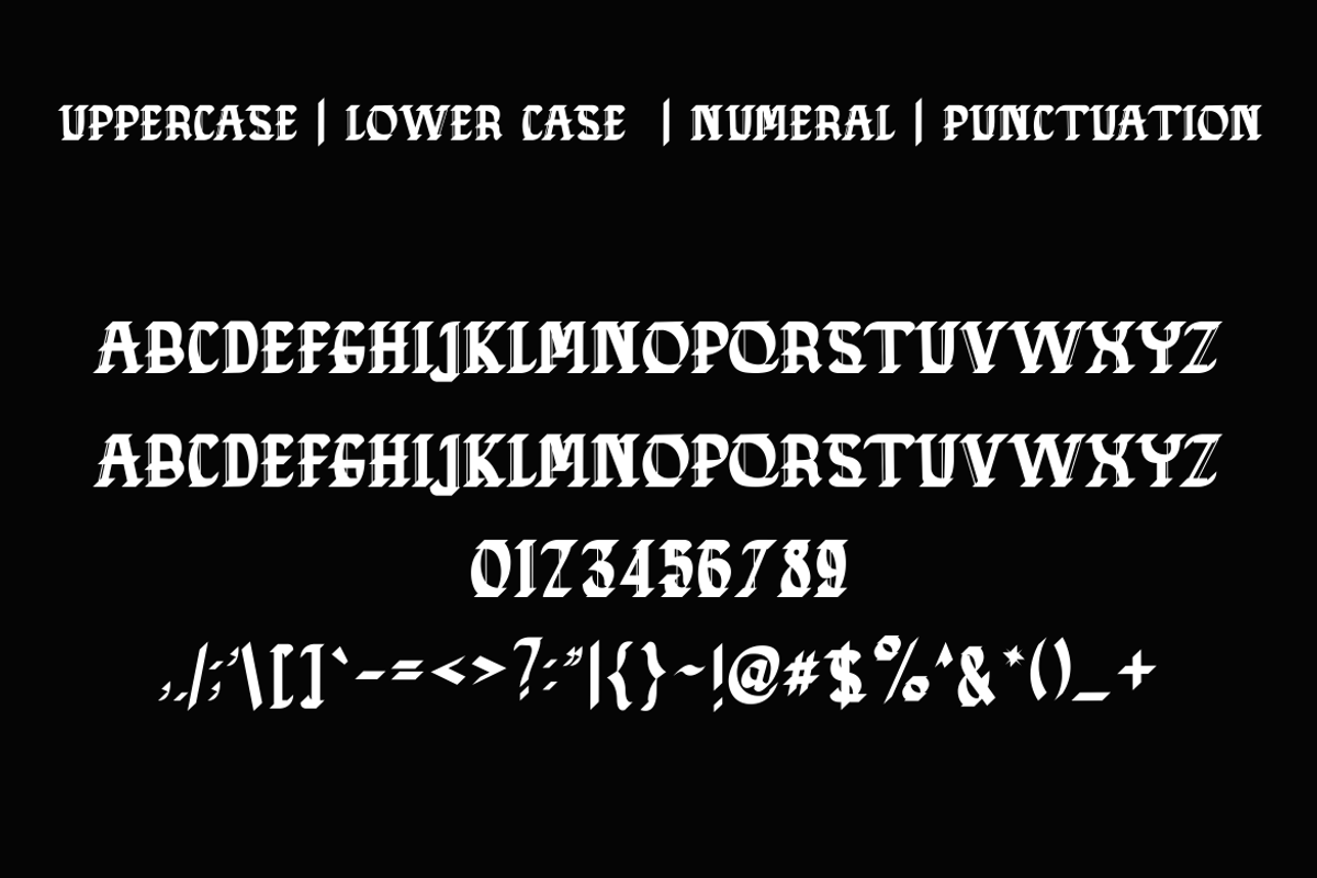 DAFASE ROSEH, a Blackletter Font by Viswal Studio (Photo 4 of 5)
