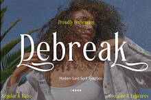 Debreak-Modern Sans Serif Typeface