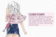 5 Flower Stamps - Procreate Brushes, a Brush Add-On by Kseniya Kaftaylova (Thumbnail 5 of 6)