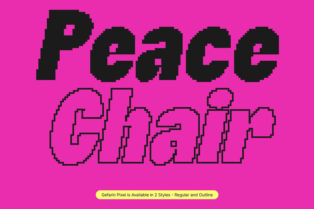 Gefarin Pixel, a Sans Serif Font by Craft Supply Co. (Photo 4 of 8)