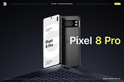 Pixel 8 Pro - Mockups bundle, an Android Mockup by Bran. (Thumbnail 1 of 9)