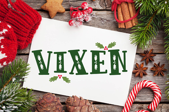 Vixen A Christmas Font!