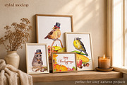 Autumn Thanksgiving Clipart PNG, a Seasonal Illustration by Where summer is (Thumbnail 4 of 12)