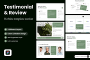 Testimonials - Section Website, a Websites & App Template by SLAB! Design (Thumbnail 1 of 4)