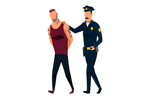 Police station employees or, an Object Illustration by Things for designers