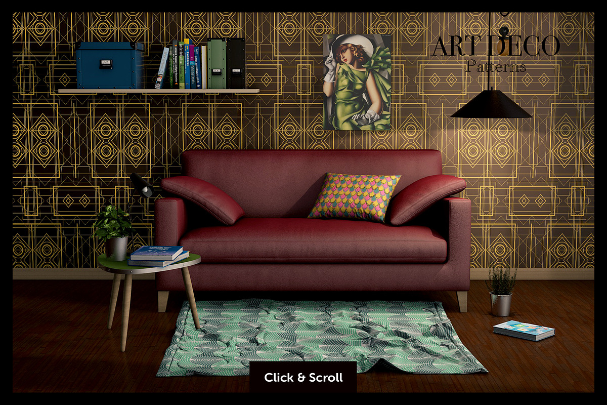Art Deco vector patterns, a Pattern Graphic by Designnina Shop (Photo 3 of 8)