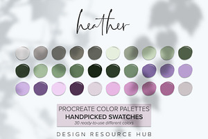 Heather Procreate Palette