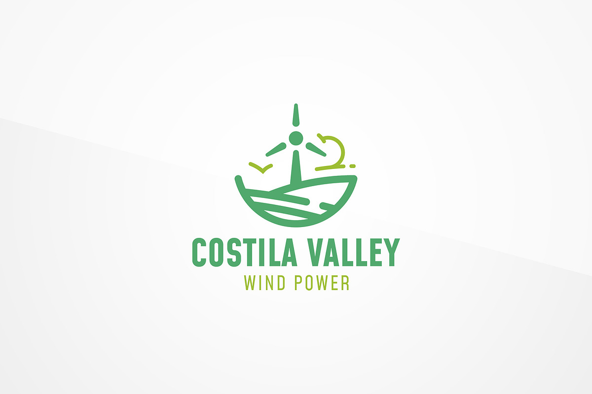 Wind Power Logo Template, a Branding & Logo Template by floringheorghe (Photo 1 of 2)