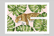 Jungle, Luxurious Cliparts & more!, a Pattern Graphic by Pink Linen (Thumbnail 9 of 11)