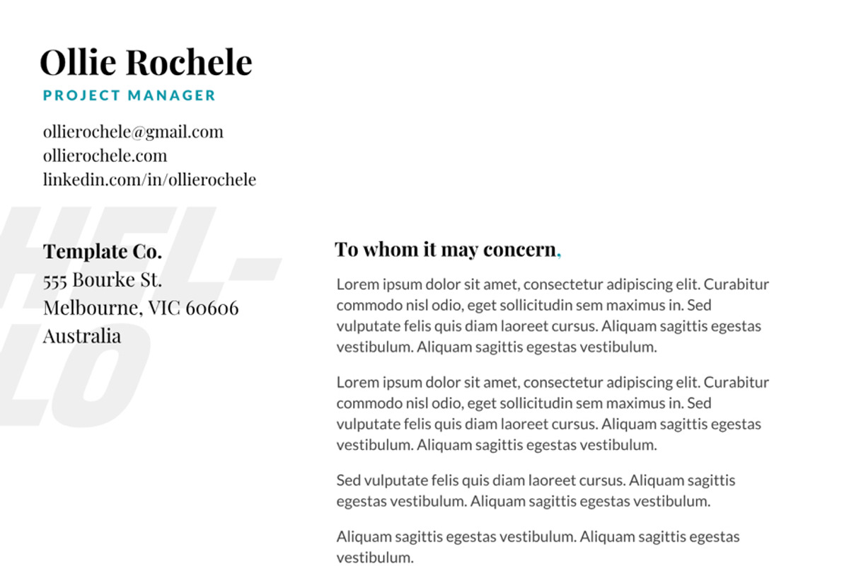 Ollie - Resume and Cover Letter, a Resume Template by Sleeper Labs (Photo 4 of 5)