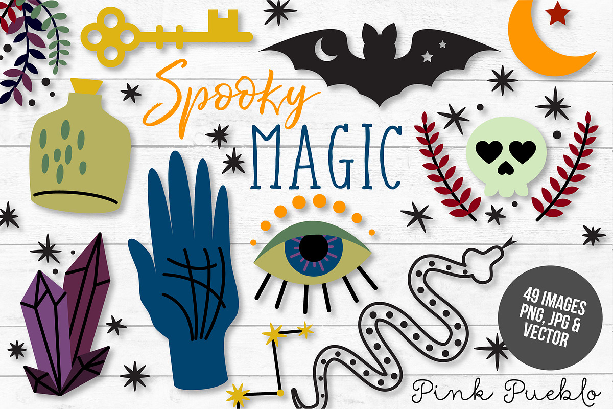 Magic and Occult Clipart and Vectors, an Illustration by PinkPueblo (Photo 1 of 4)