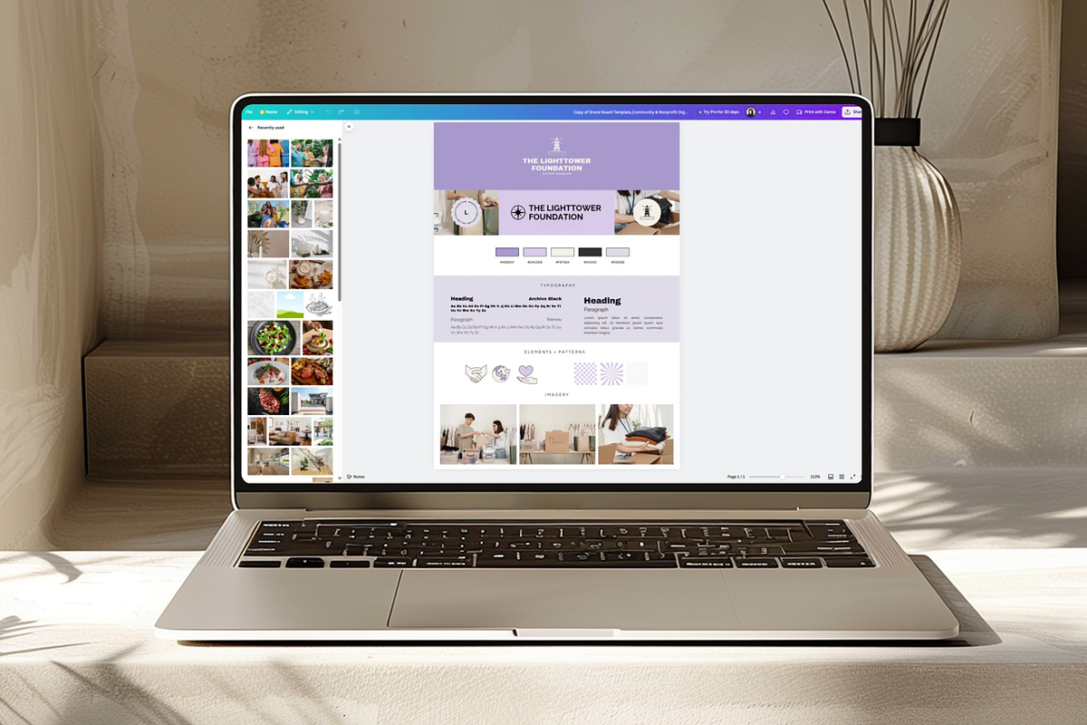 Community & Nonprofit Brand Board, a Branding & Logo Template by Creatif Foundry (Photo 2 of 6)