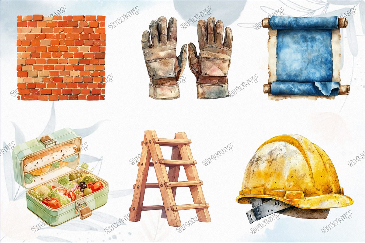 Labor Day Watercolor Clipart, an Illustration by designcity5 (Photo 3 of 5)