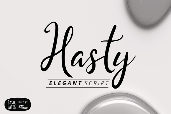 Hasty Elegant Font preview 5