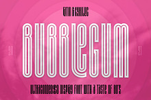 ST-Bubblegum ultracondensed font