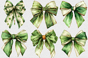St. Patrick's Day Bow Clipart, an Illustration by DreamCafeArt (Thumbnail 4 of 6)