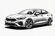 Modern Sports Car Silhouette Bundle, an Illustration by hafijul (Thumbnail 7 of 7)