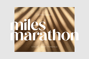 Miles Marathon, a Serif Font by elevencreateam (Thumbnail 1 of 9)