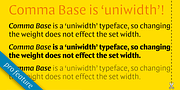 Comma Base, a Sans Serif Font by Martin Majoor (Thumbnail 4 of 9)