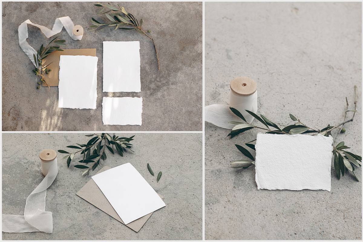 Silver Olive wedding mockups, a Print Template by Tabita's shop (Photo 9 of 11)