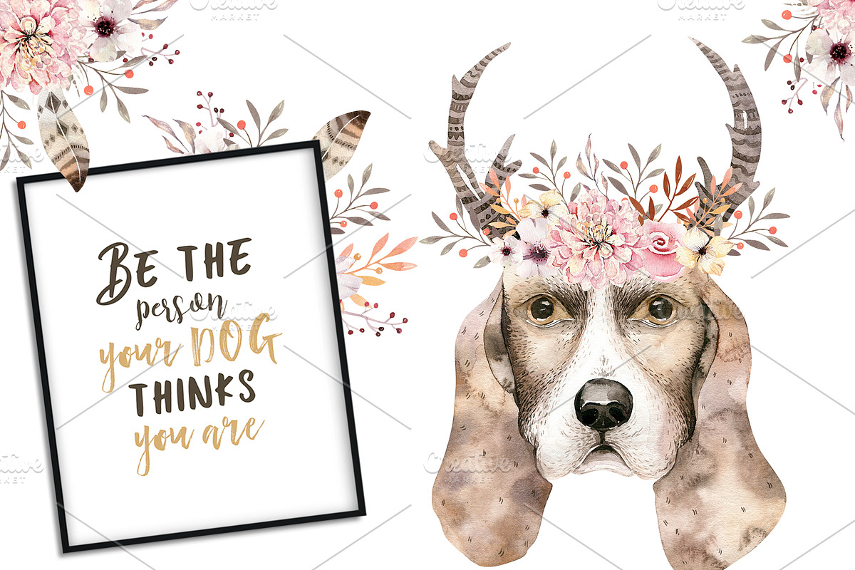 Cute dog collection, an Animal Illustration by Peace ART (Photo 4 of 10)
