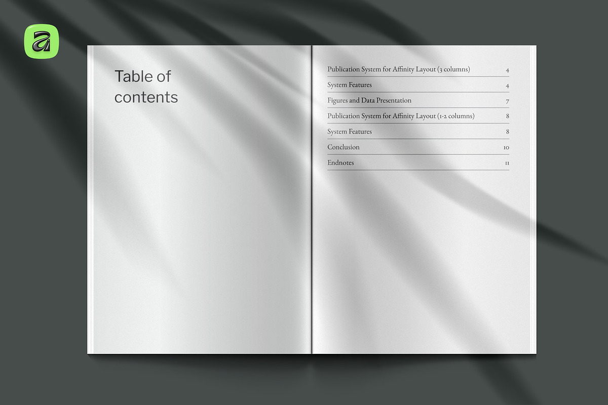A4 Publication System · Affinity V3, a Magazine Template by Sasha Lantukh (Photo 5 of 11)