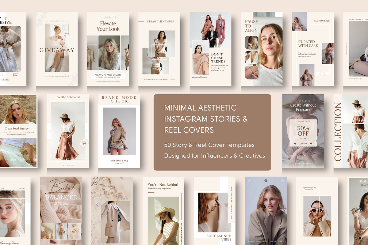 Minimal Instagram Post & Stories, a Social Media Template by nwdigitalstore (Photo 5 of 10)