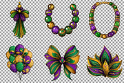 Mardi Gras Png Bundle Mardi Gras Cli, an Illustration by Sublimation Artist (Thumbnail 4 of 6)
