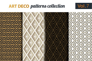 Art Deco Vector Patterns. Set 7