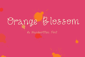 ORANGE BLOSSOM FONT, Handwritten