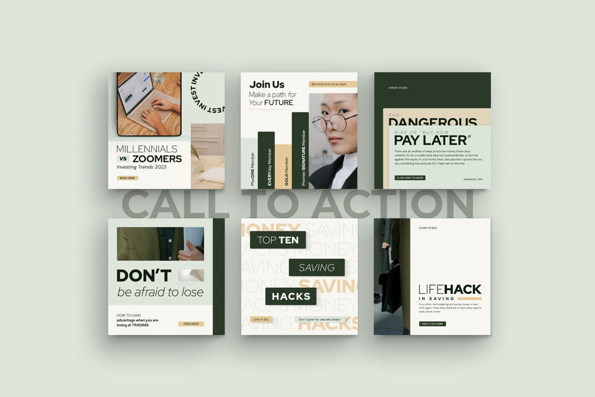Financial Instagram Creator CANVA PS, a Social Media Template by Eviory (Photo 20 of 34)