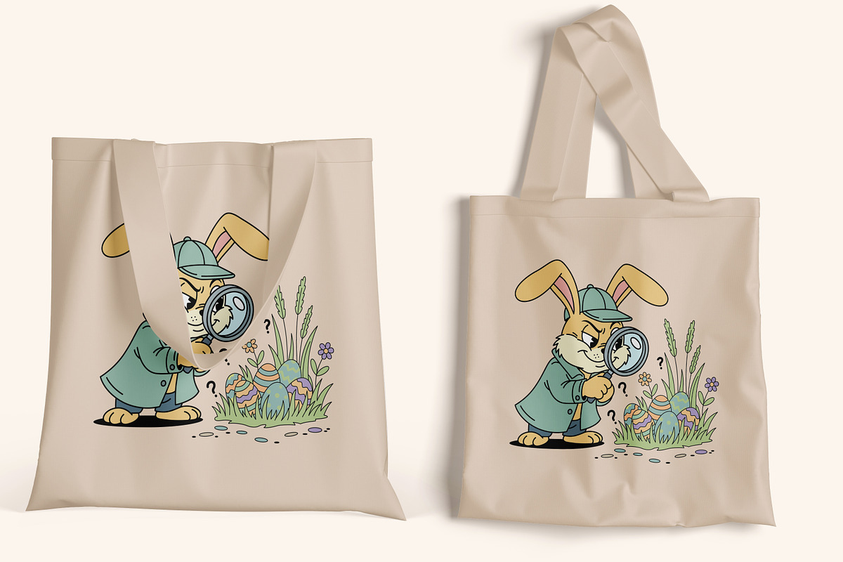 Funny Easter Bunny Egg Detective, a Seasonal Illustration by Ghagra (Photo 6 of 7)